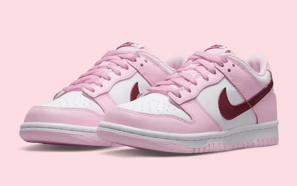 Nike Dunk Low Pink Foam Red White (GS